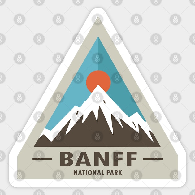 Banff National Park Sticker by esskay1000